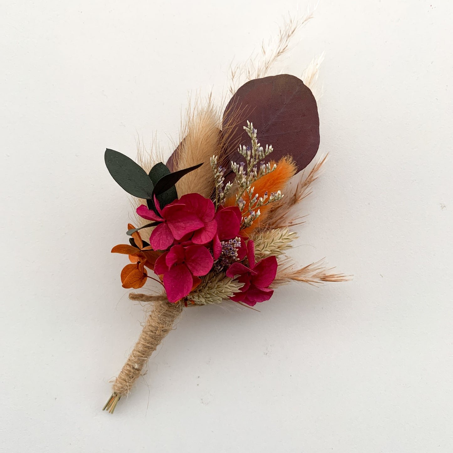 autumn wedding boutonniere