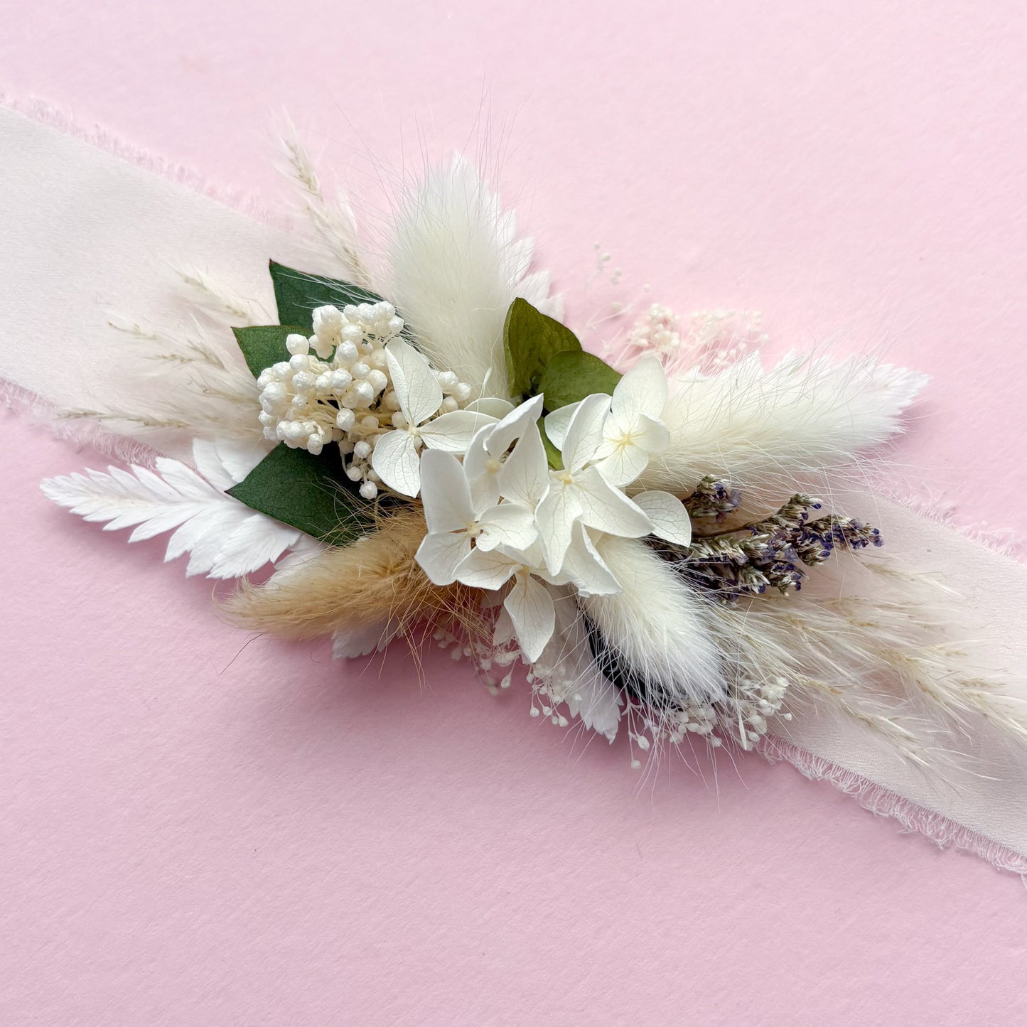 dried flower corsage for wedding
