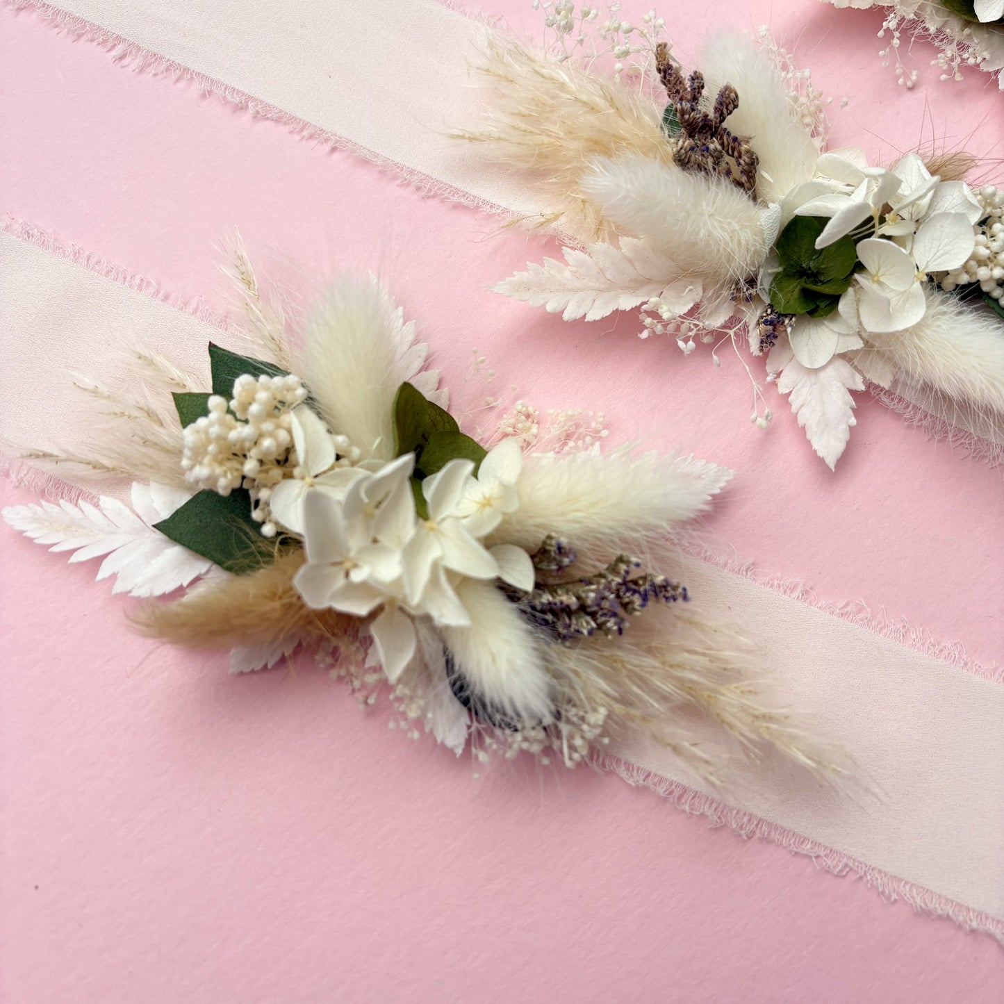 dried flower bridesmaid corsage