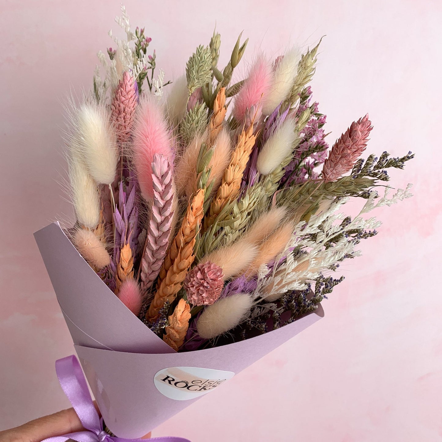 spring dried flower bouquet