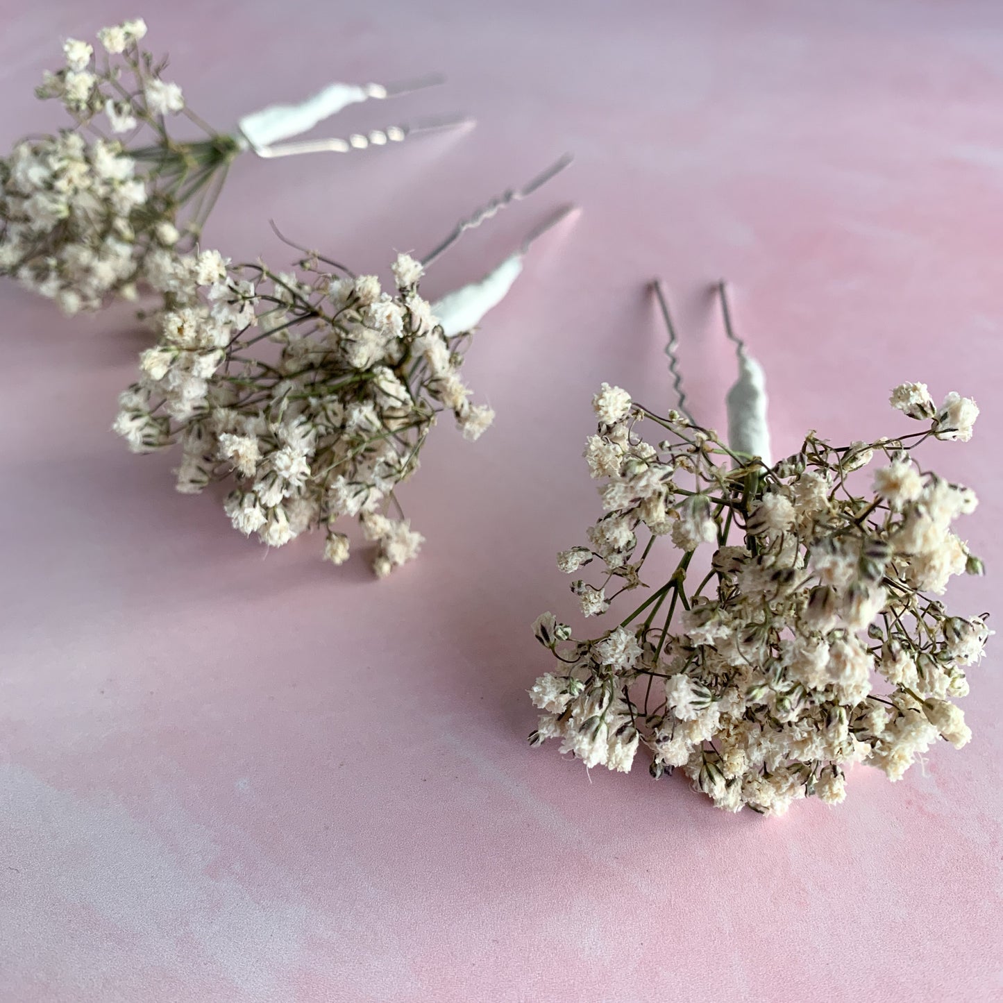 gypsophila hair pins