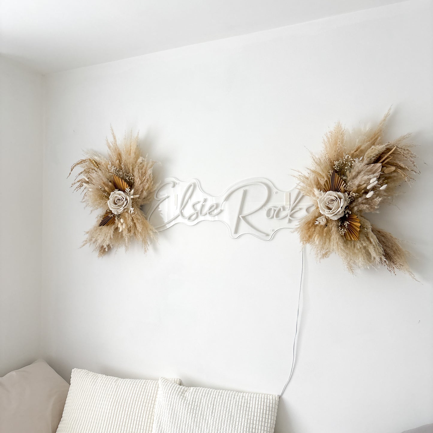 neutral pampas angel wings