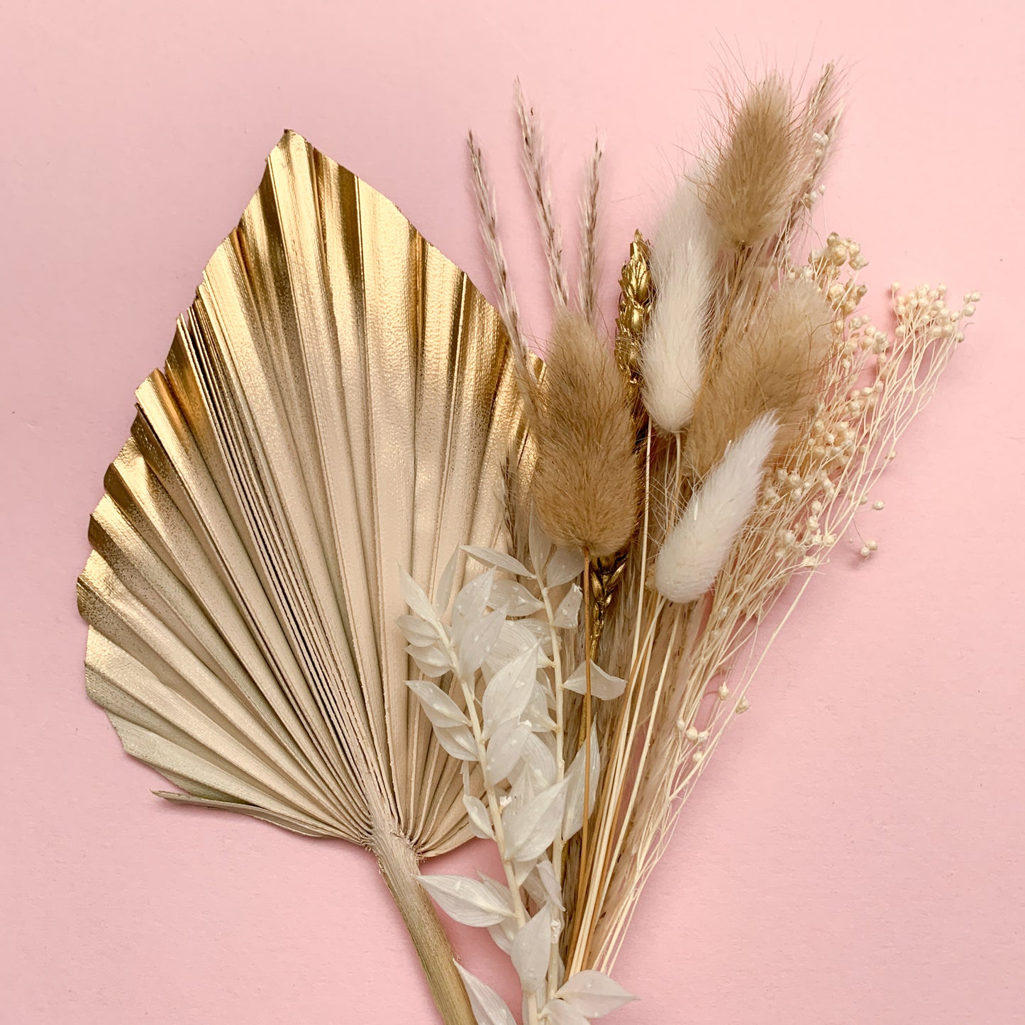 nude dried flower cake topper
