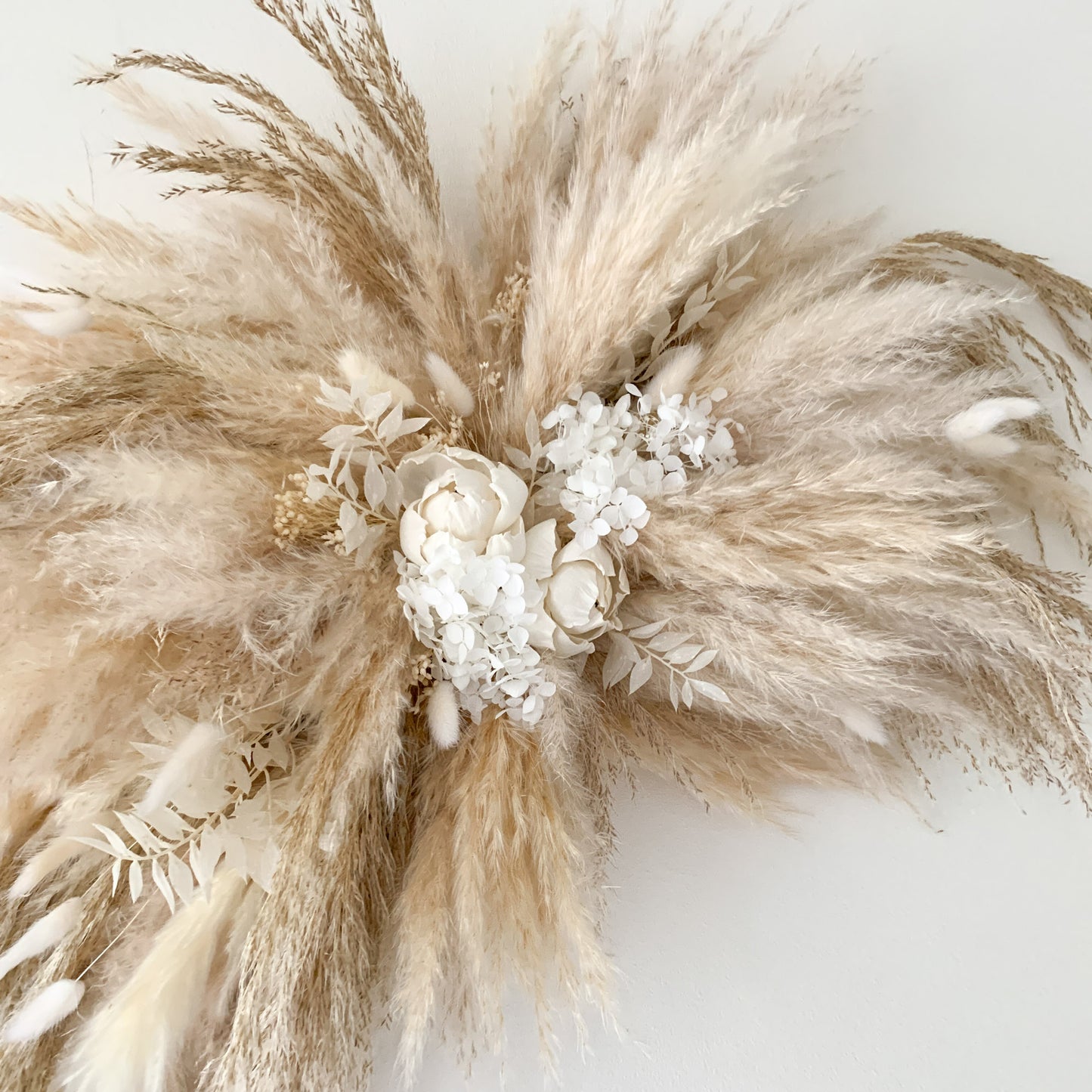 pampas arch for salon decor