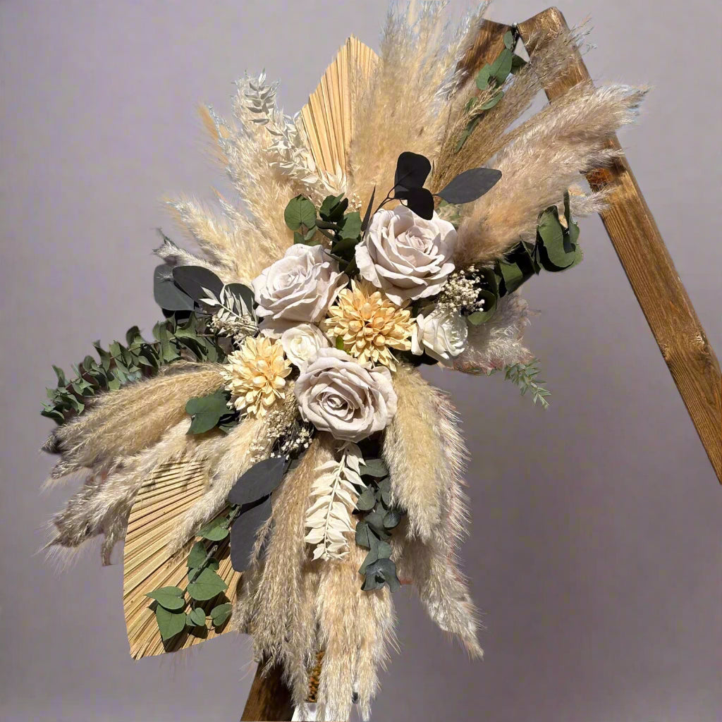 pampas arrangement for wedding
