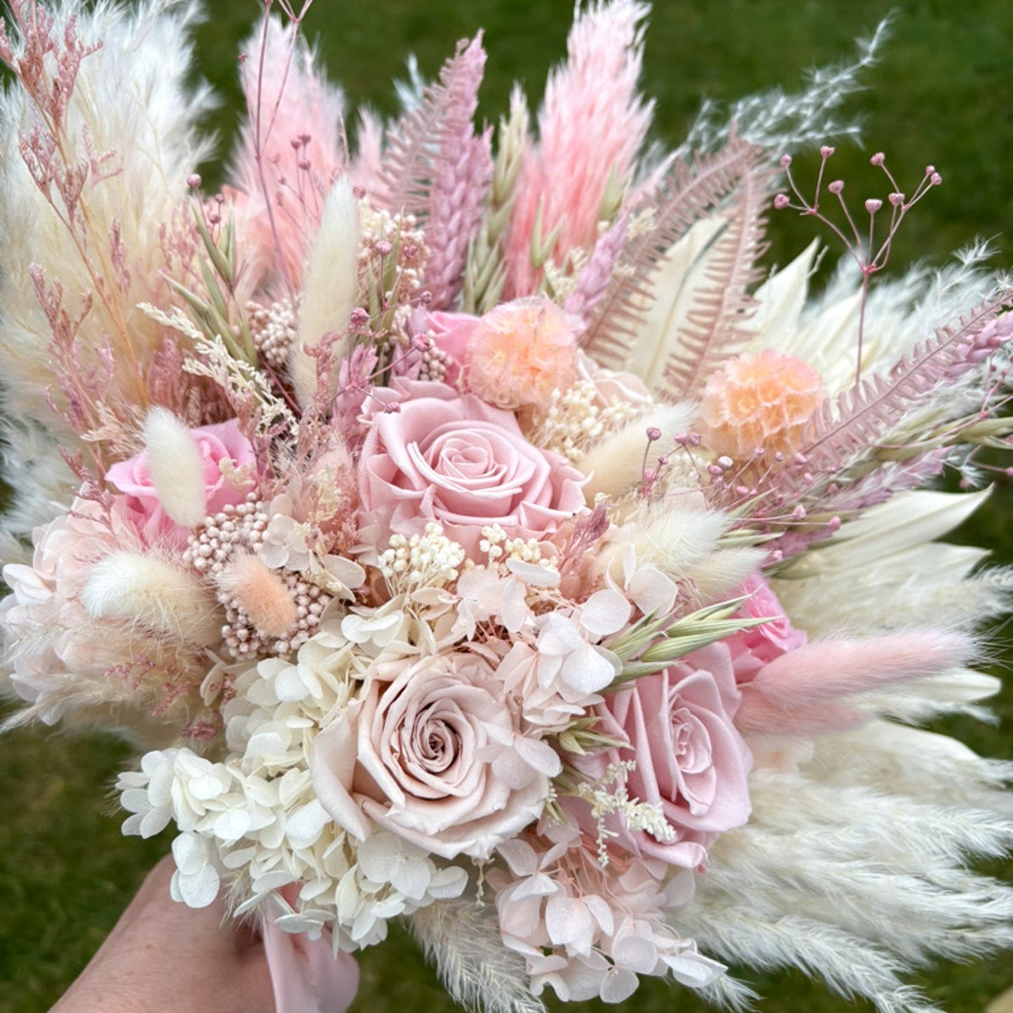 Pampas wedding bouquet