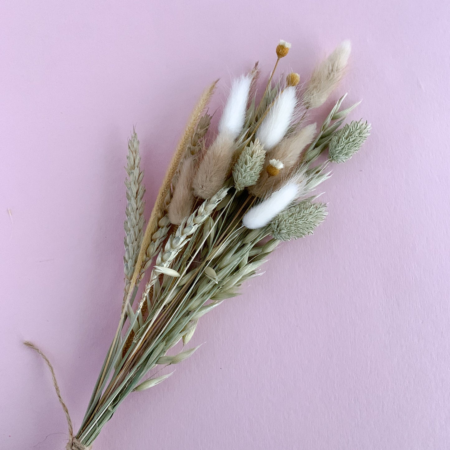 sage dried flower cake topper
