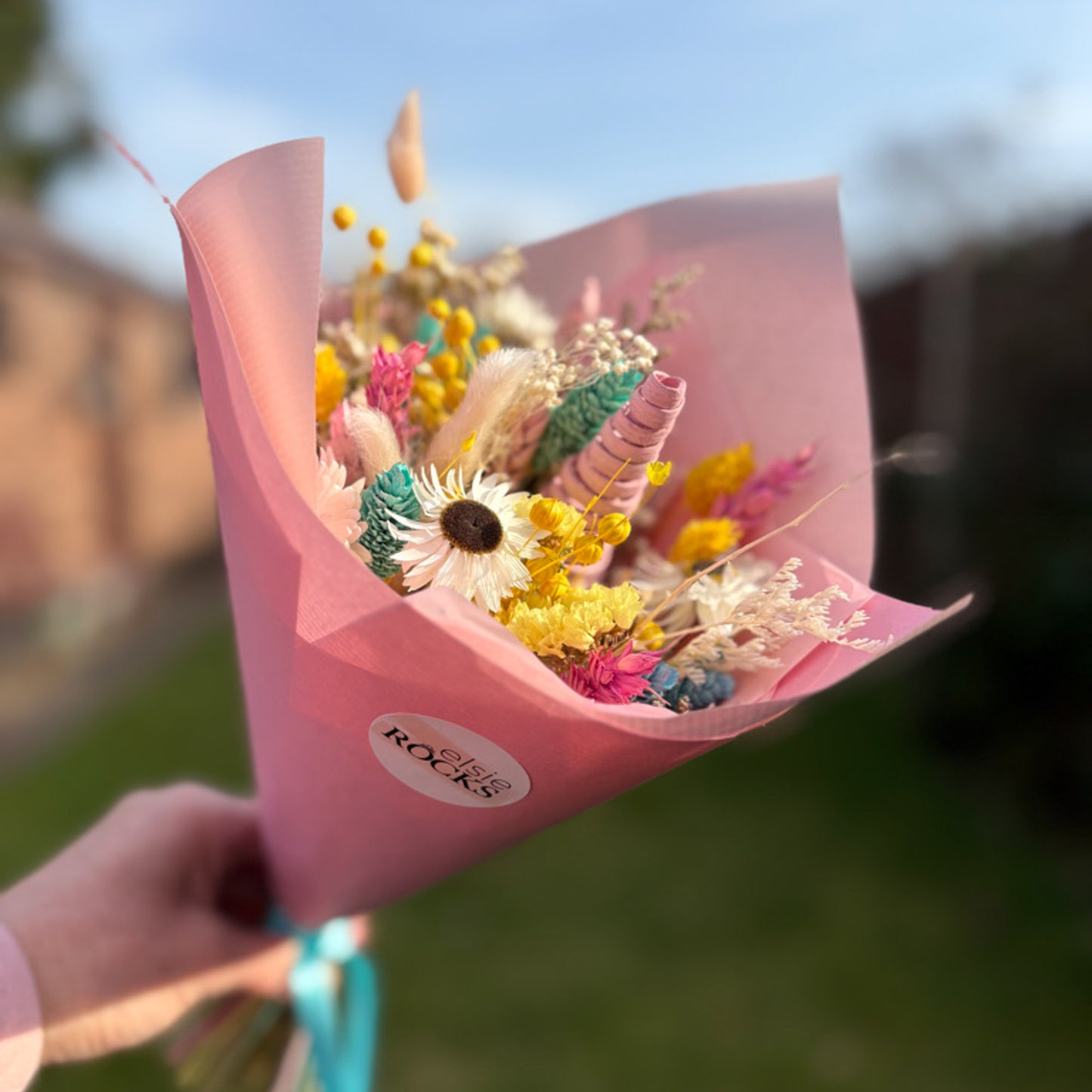 daisy dried flower bouquet flowers by post