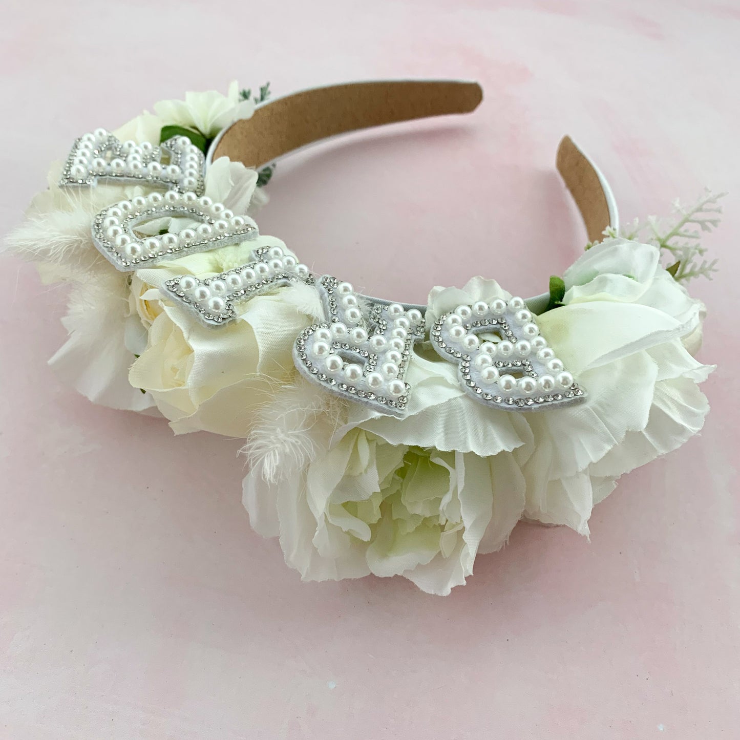 bride hen party flower crown