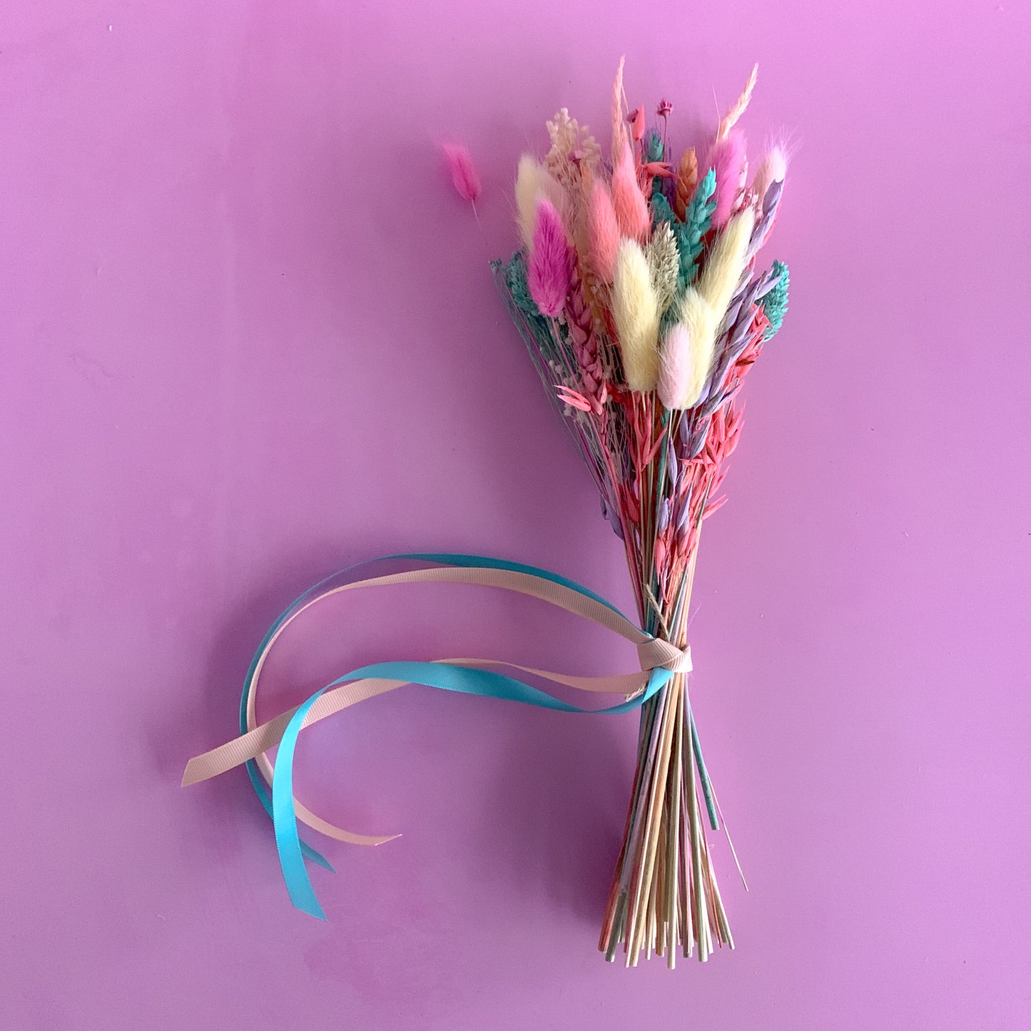 pastel dried flower bouquet for gifting