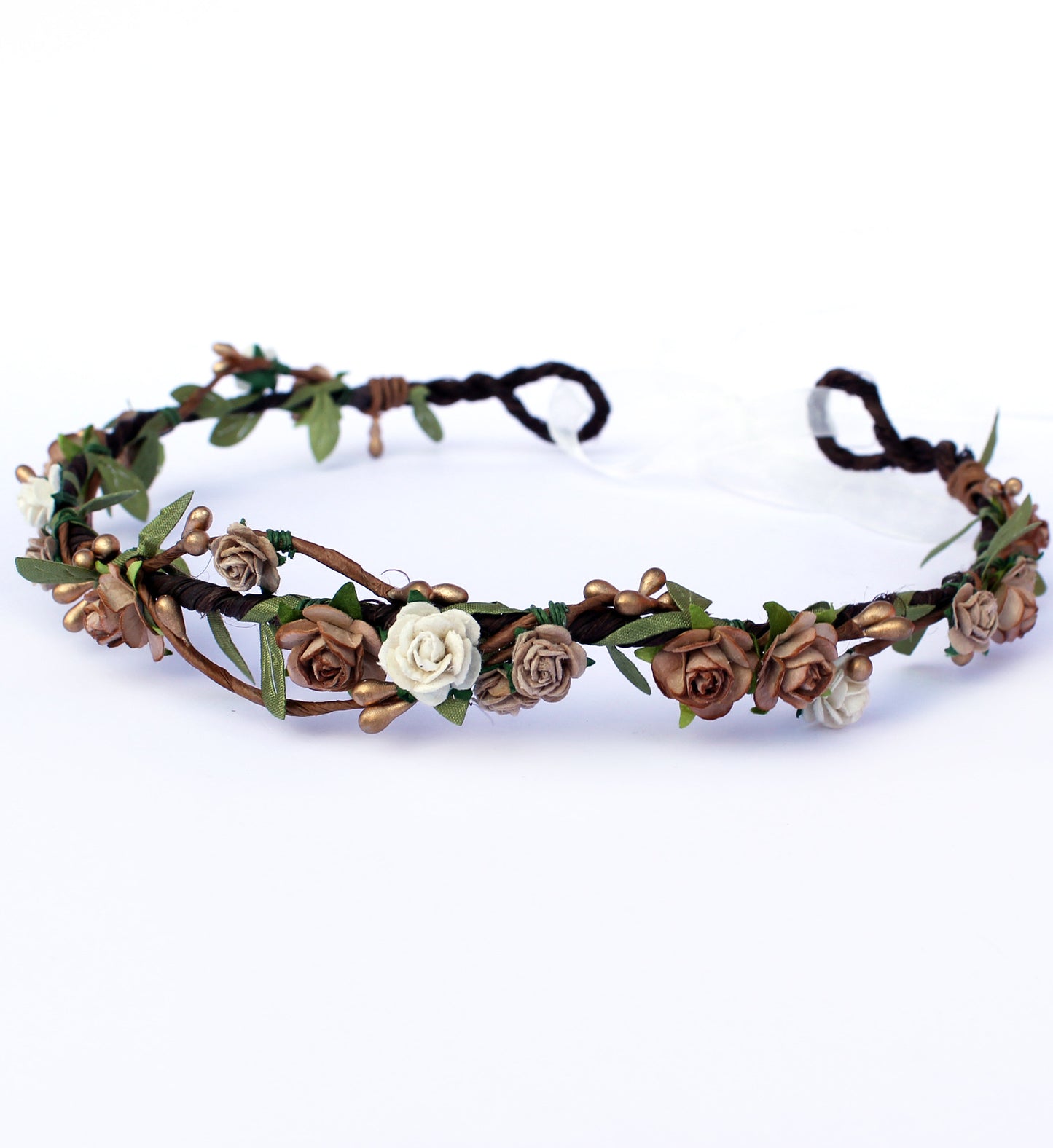 coffee floral crown