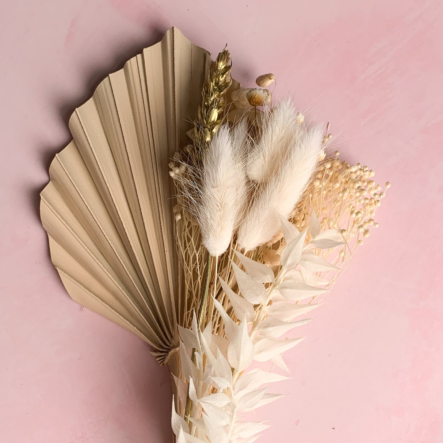 Almond and cream dried palm spear set