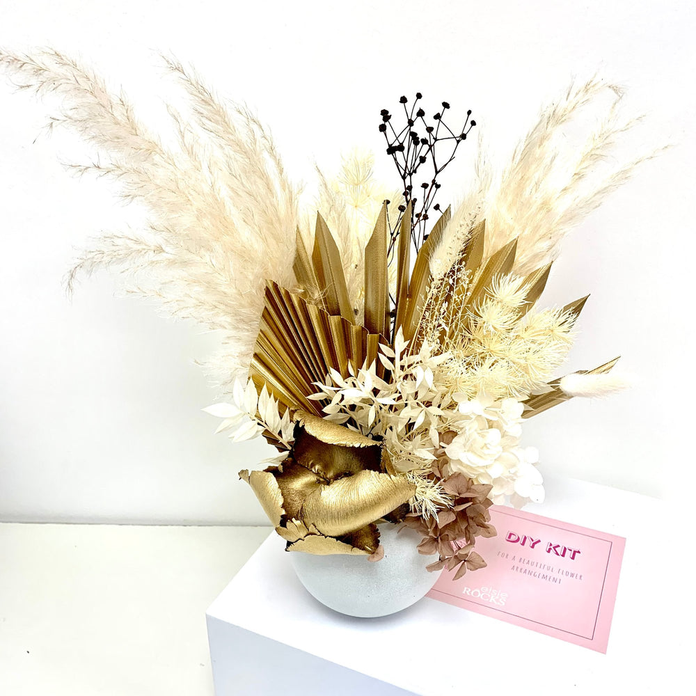 diy dried flower arrangement