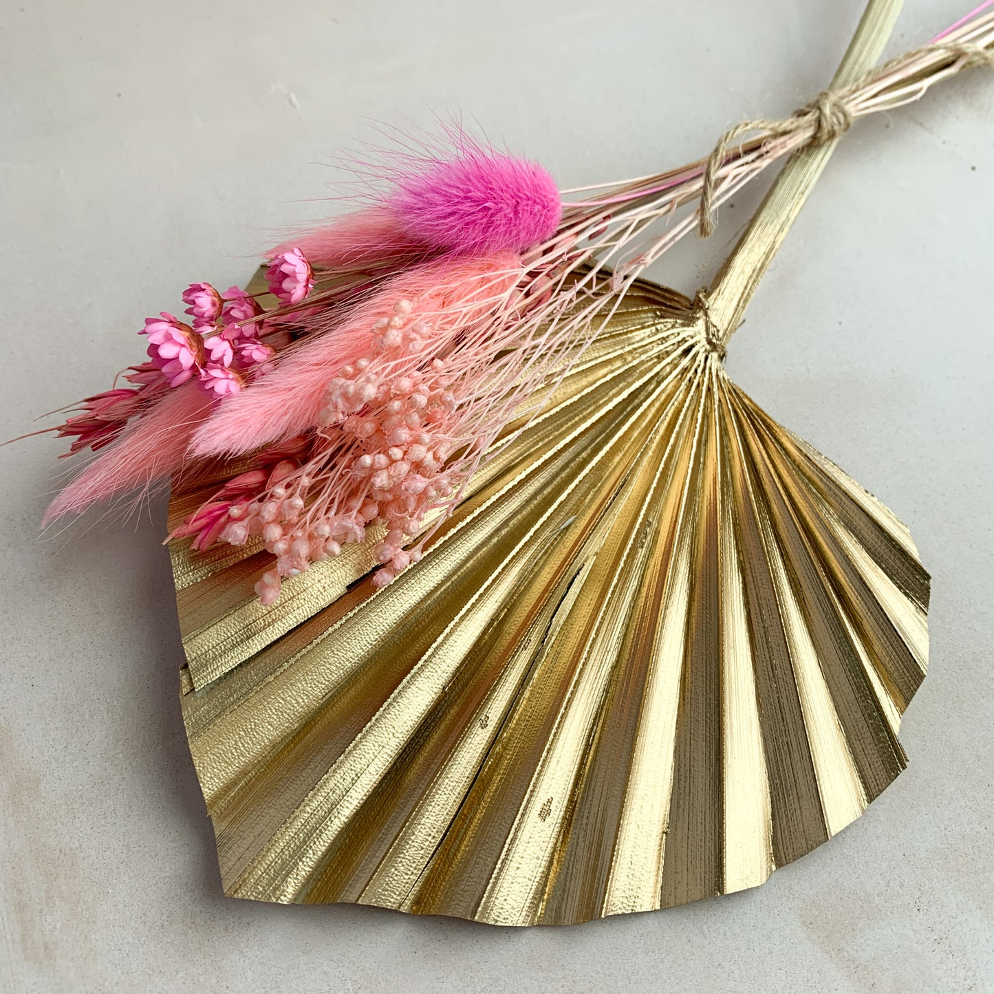 Gold and pink palm spear set - not so perfect