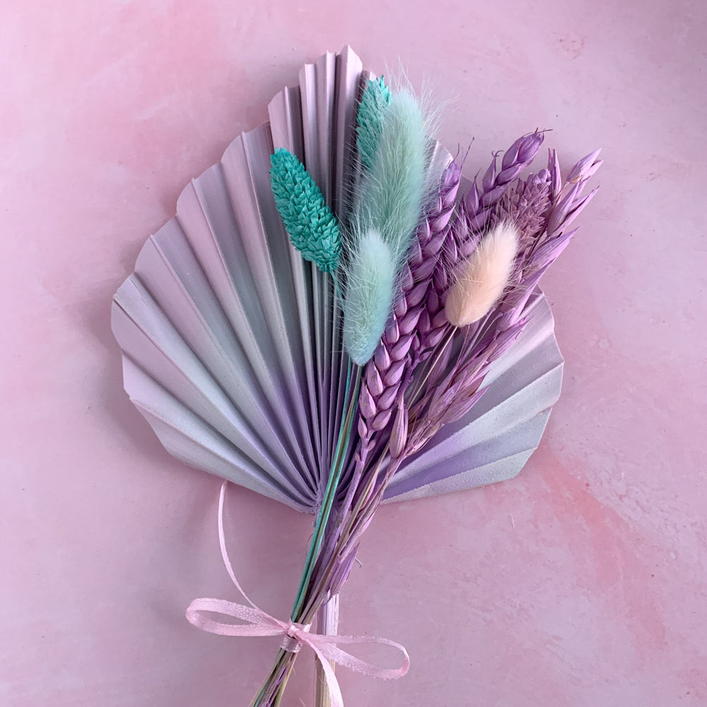 
                      
                        lilac and aqua palm spear for mermaid cake
                      
                    