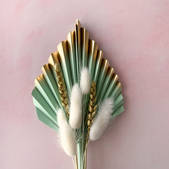 Mint and gold palm spear set - core range