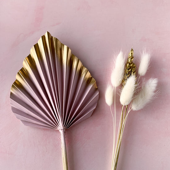 Pink and gold palm spear set - core range