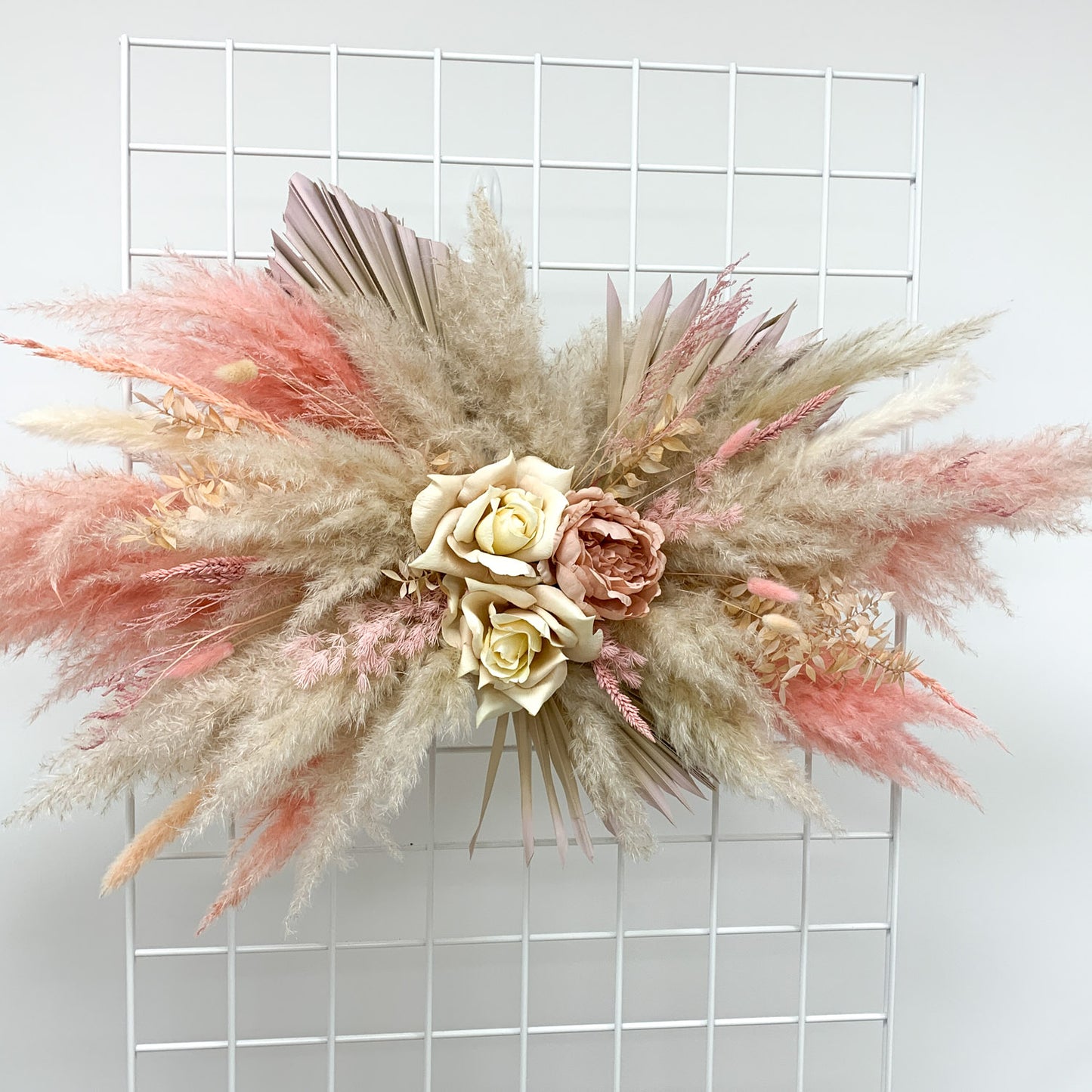 Load image into Gallery viewer, Pink Pampas Wall Installation - COLLECTION ONLY
