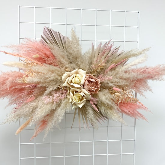 Load image into Gallery viewer, Pink Pampas Wall Installation - COLLECTION ONLY
