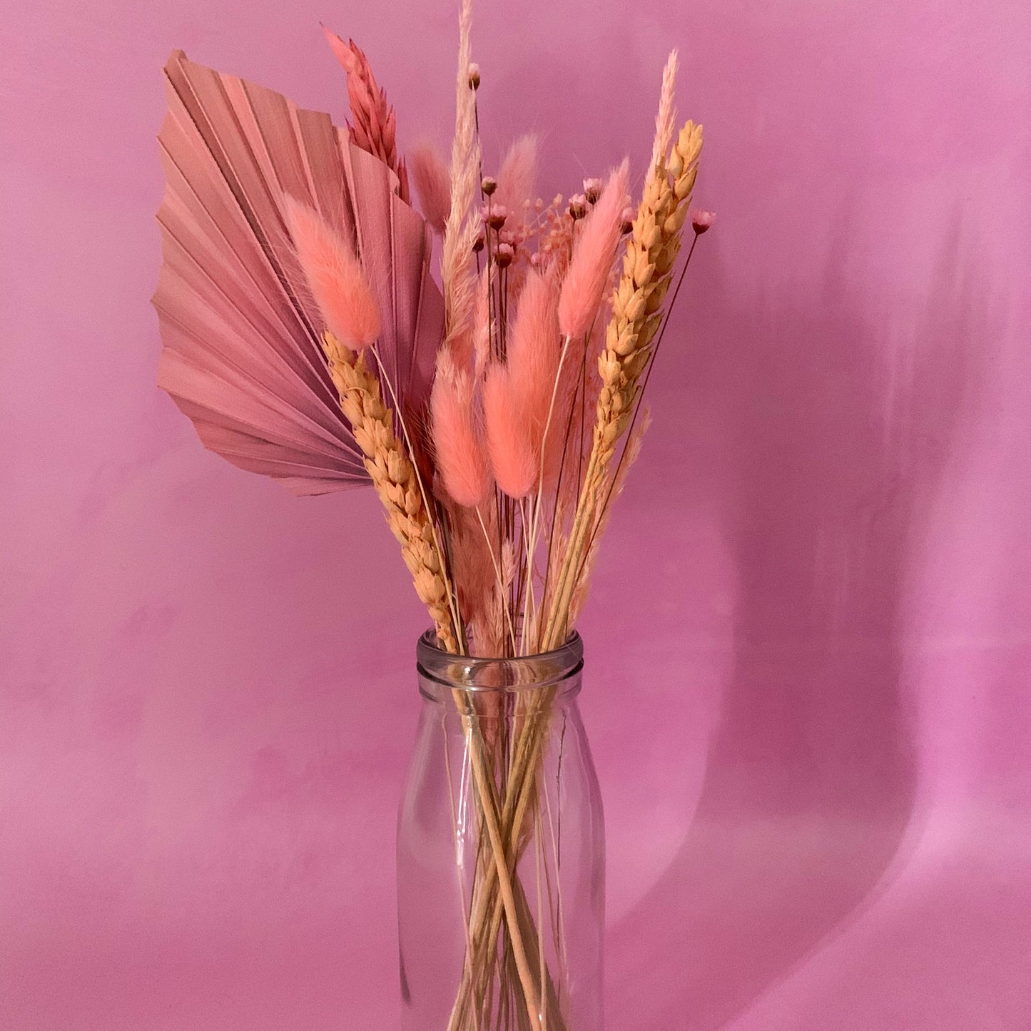 Pink and peach dried letterbox flowers - arrange your own