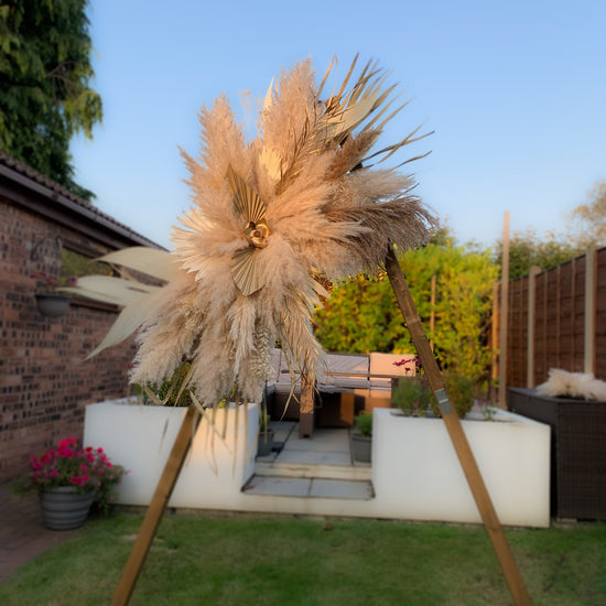 Triangle Pampas Arch - For Hire