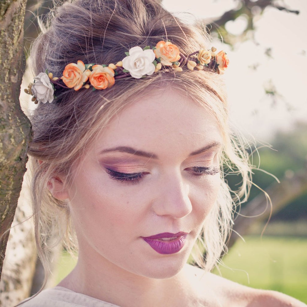 Yellow Flower Crown Wedding