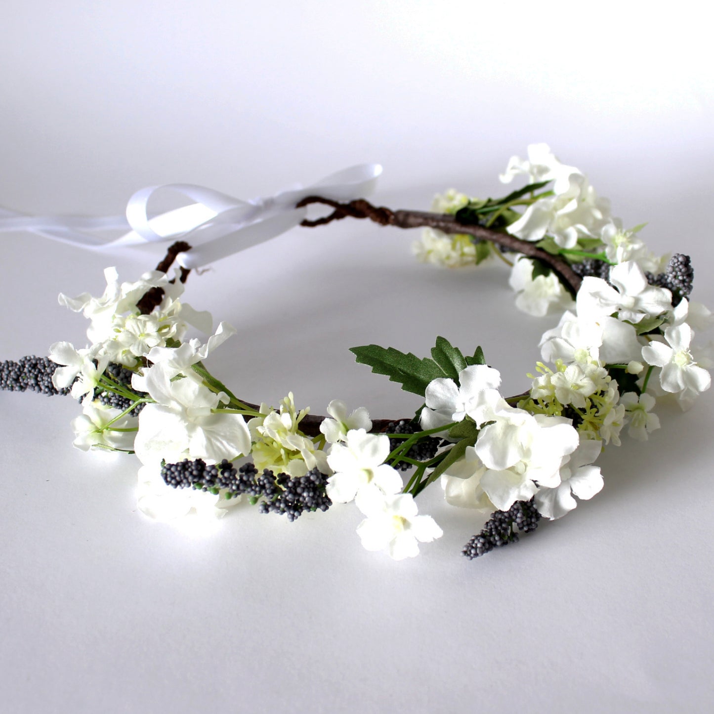 lavender wedding flower crown