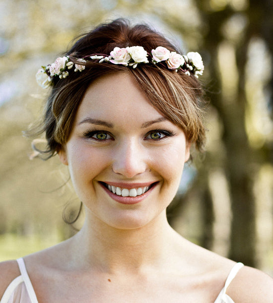 Load image into Gallery viewer, boho wedding flower crown
