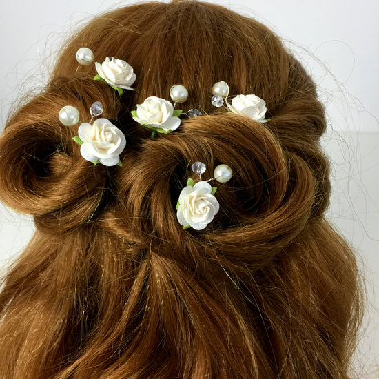 flower wedding hair pins uk