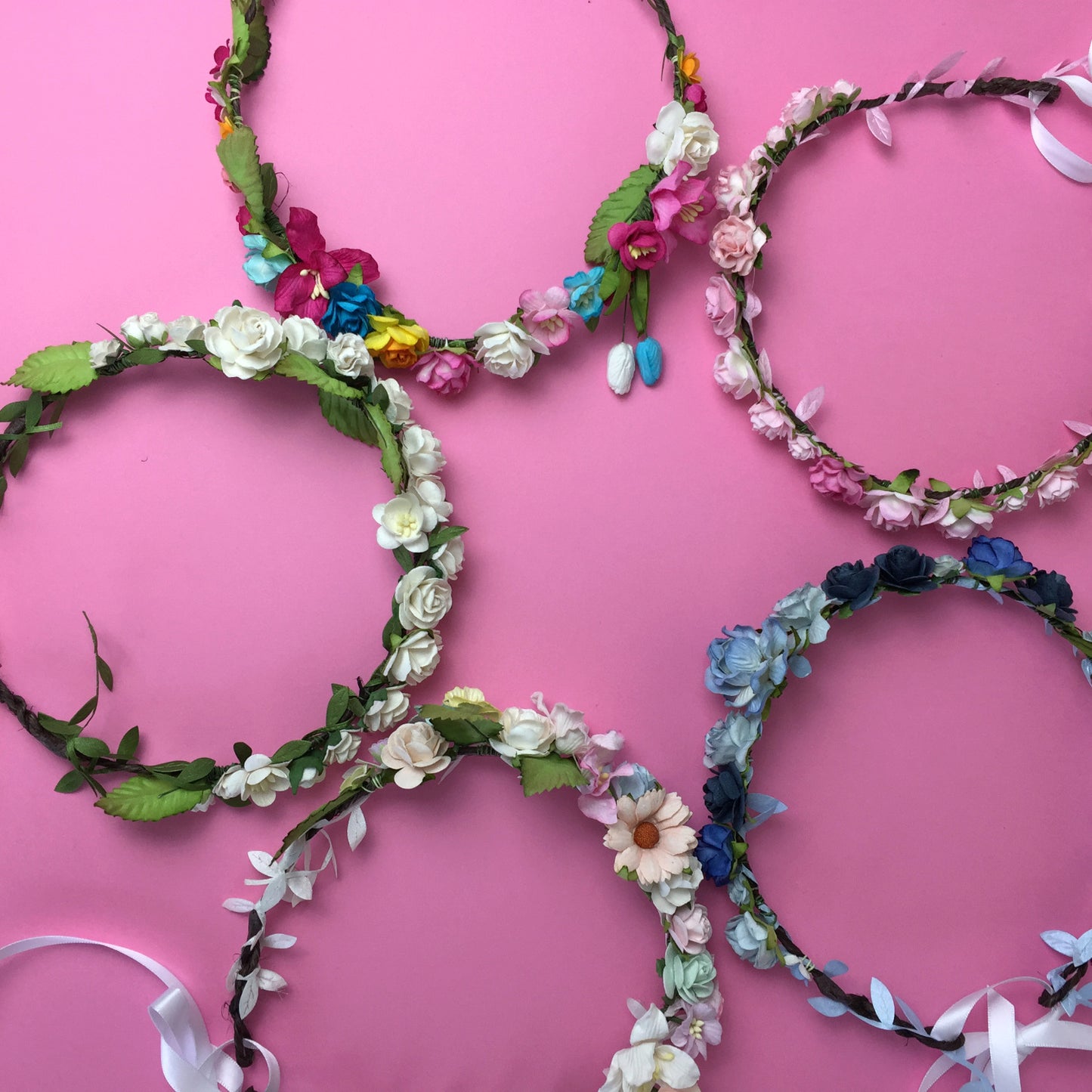 Load image into Gallery viewer, DIY flower crown kit bachelorette party
