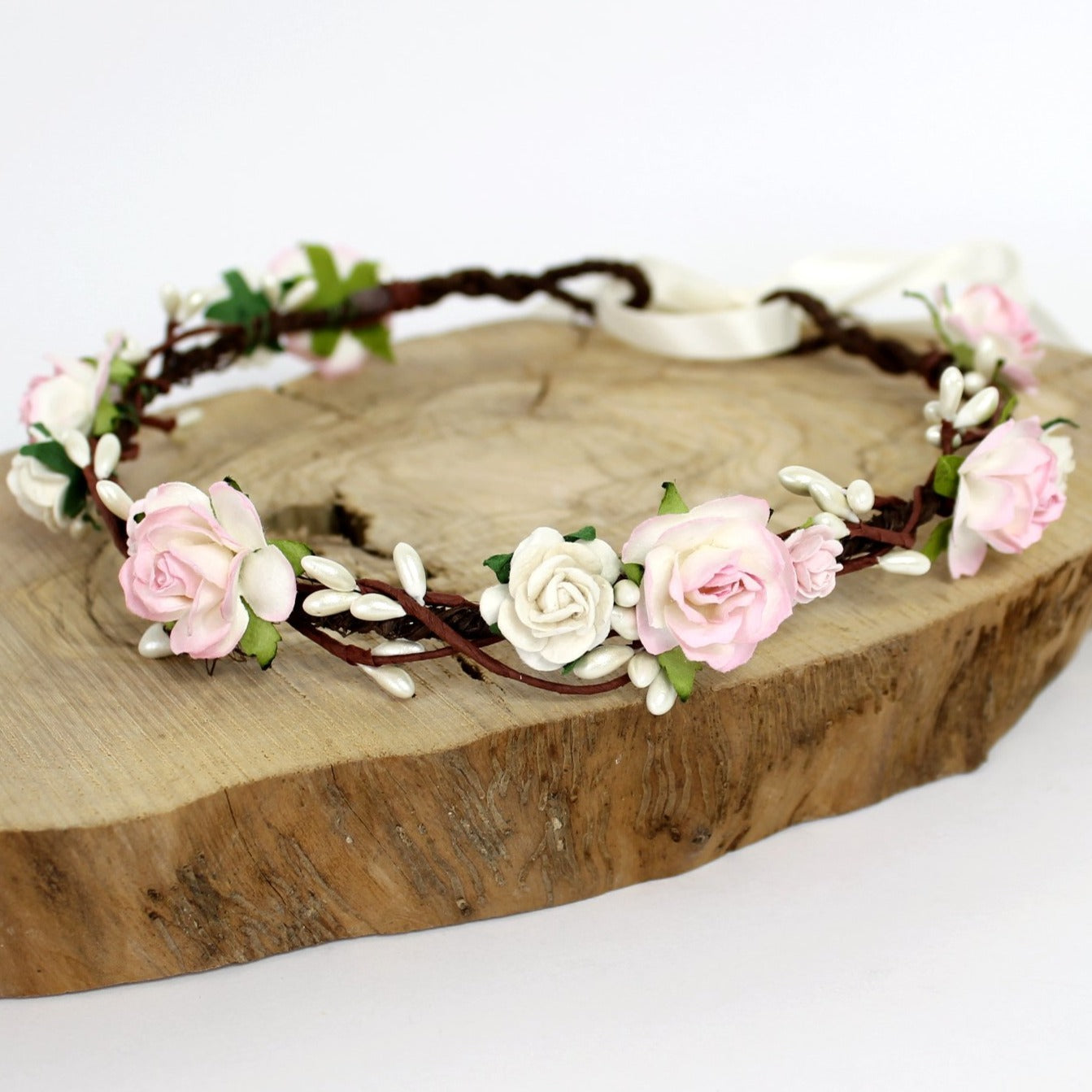 Load image into Gallery viewer, pink flower crown
