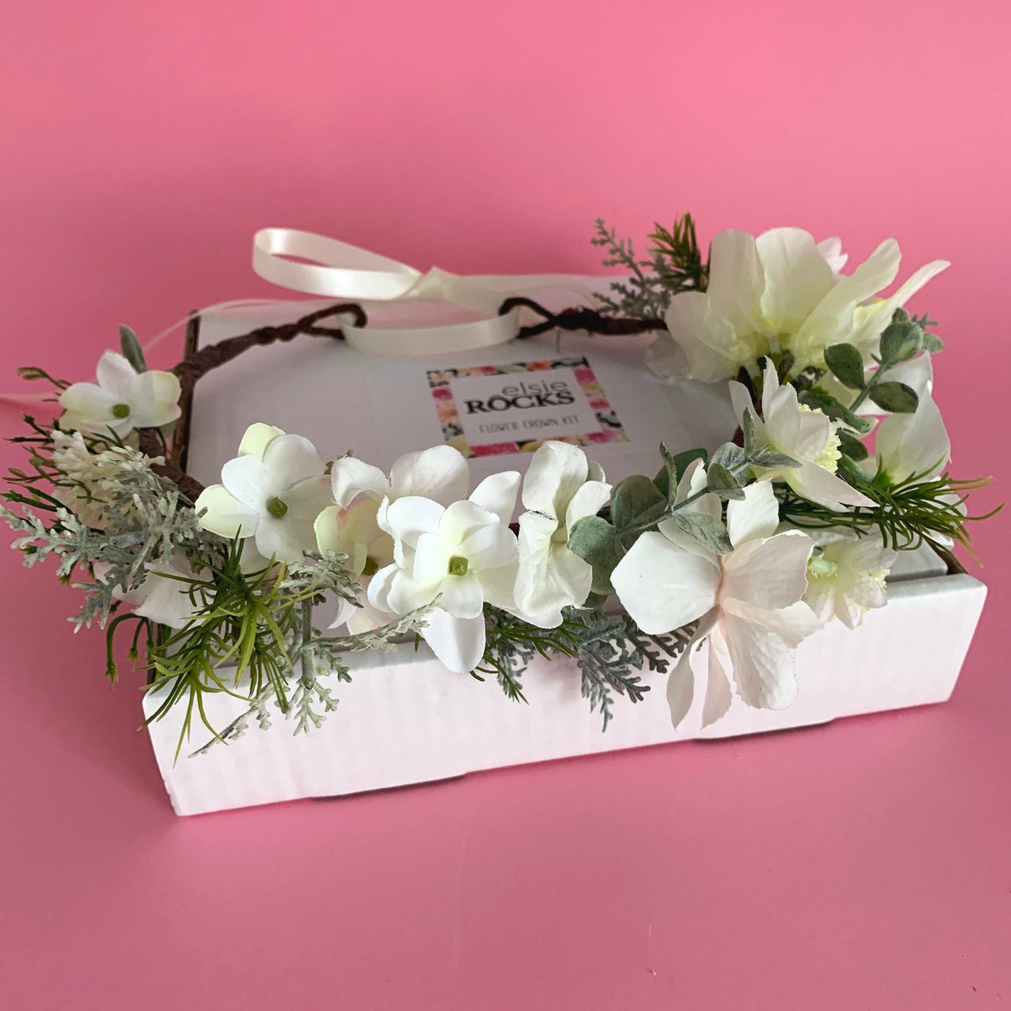 Dried Flower Crown Kit. A Make Your Own Floral Crown Kit With Instructions,   Tutorial, Flowers and More. 