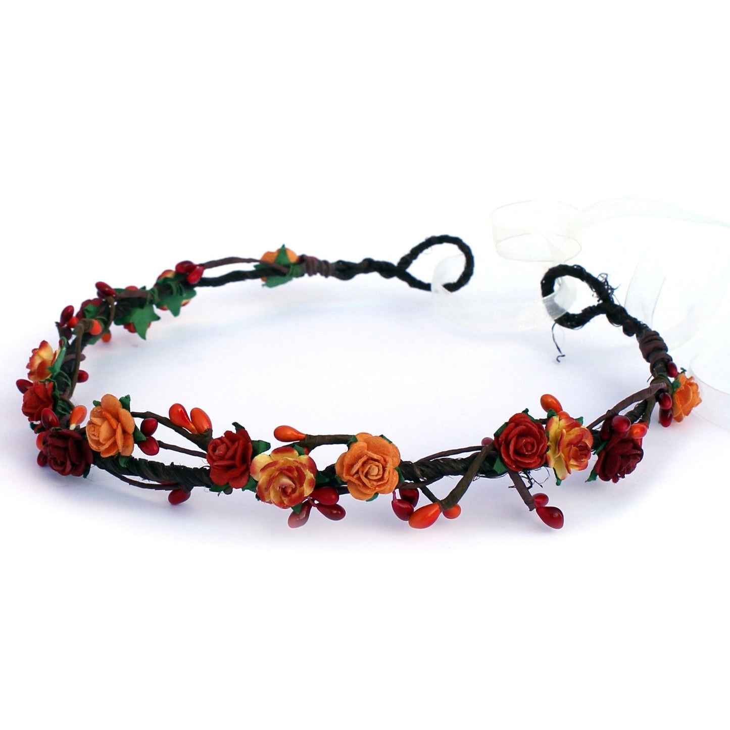 Load image into Gallery viewer, Autumn flower crown uk
