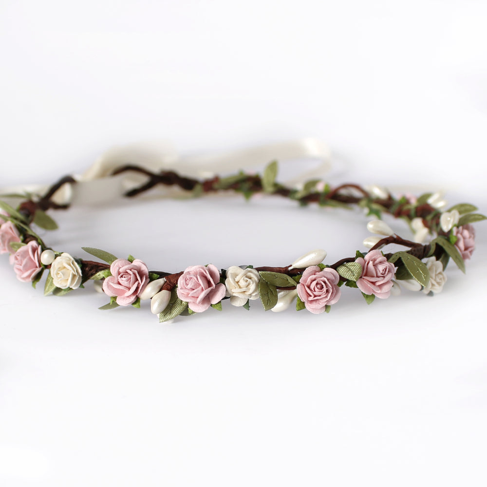
                      
                        blush pink wedding flower crown
                      
                    