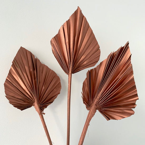 Load image into Gallery viewer, copper palm spears cake topper decoration
